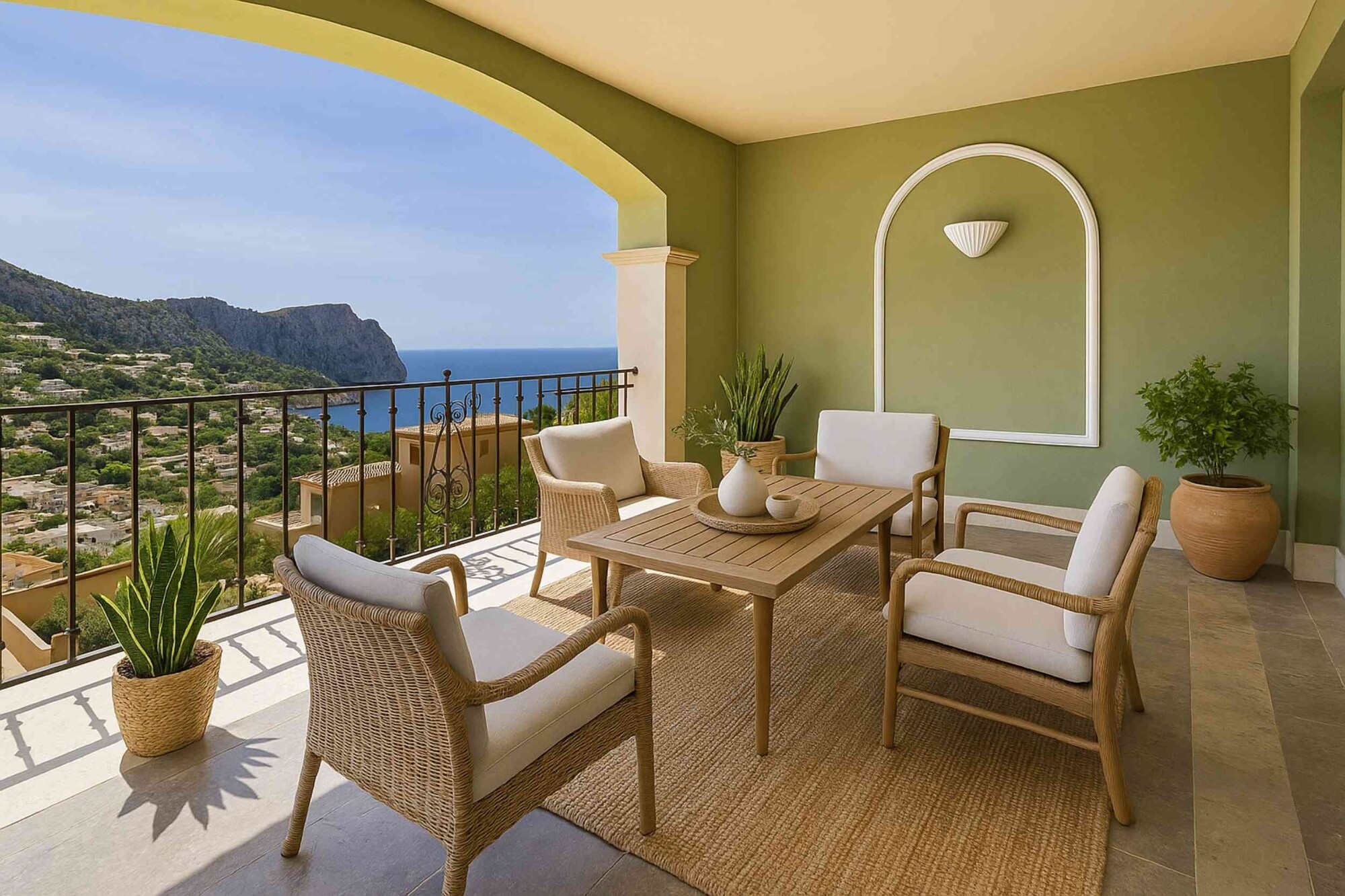 Piso con vistas al mar en complejo de lujo con SPA