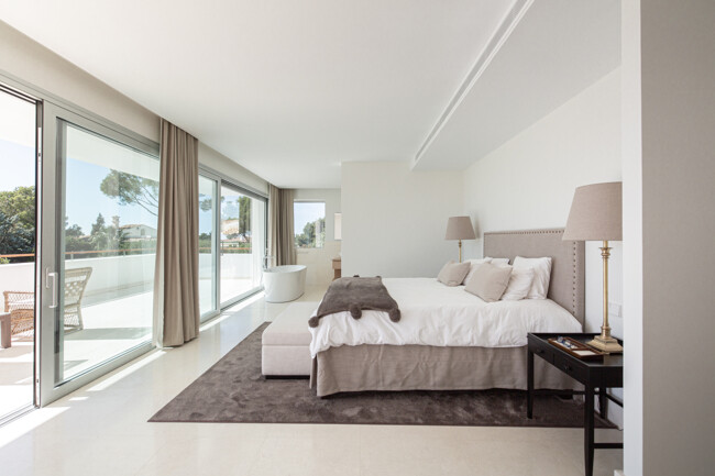 Modern luxury villa with spectacular pool area