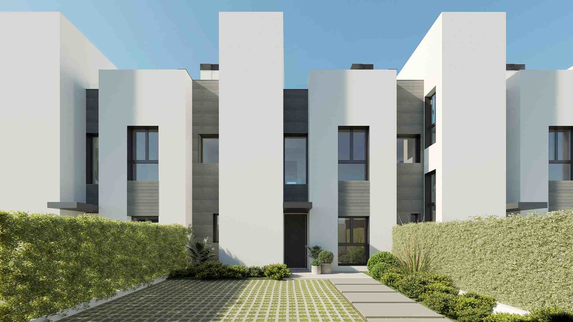 NEW CONSTRUCTION (under construction): Modern terraced house with private pool