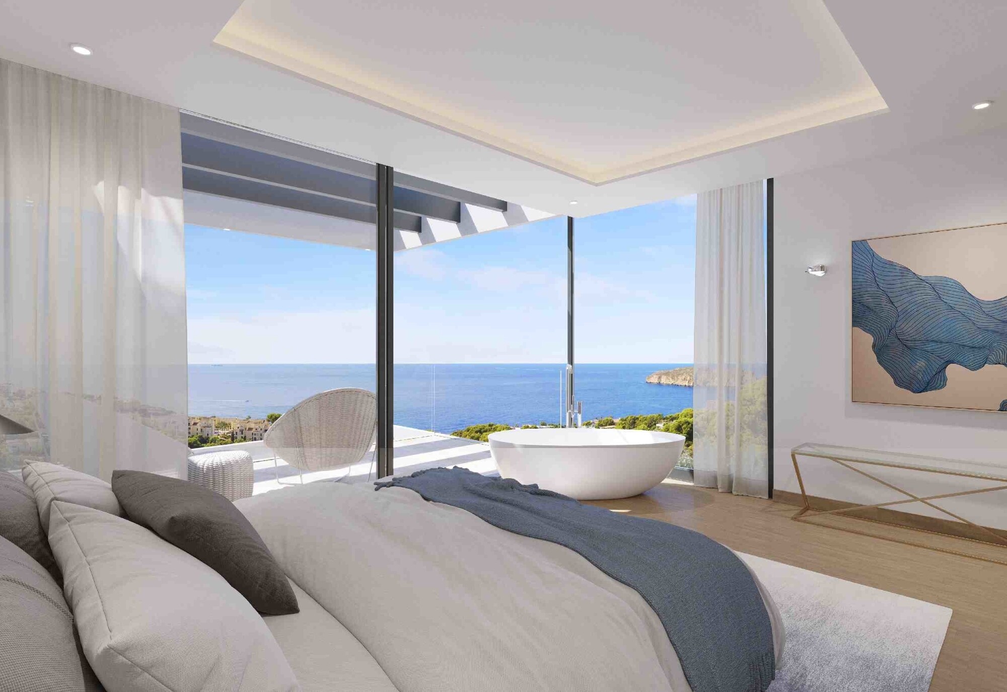 NEW CONSTRUCTION (under construction): Modern luxury villa with dream sea view