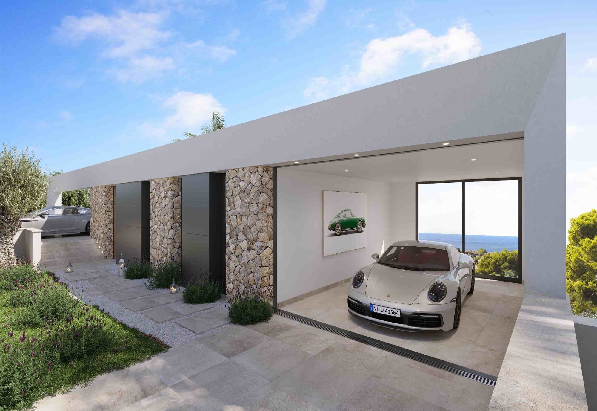 NEW CONSTRUCTION (under construction): Modern luxury villa with dream sea view