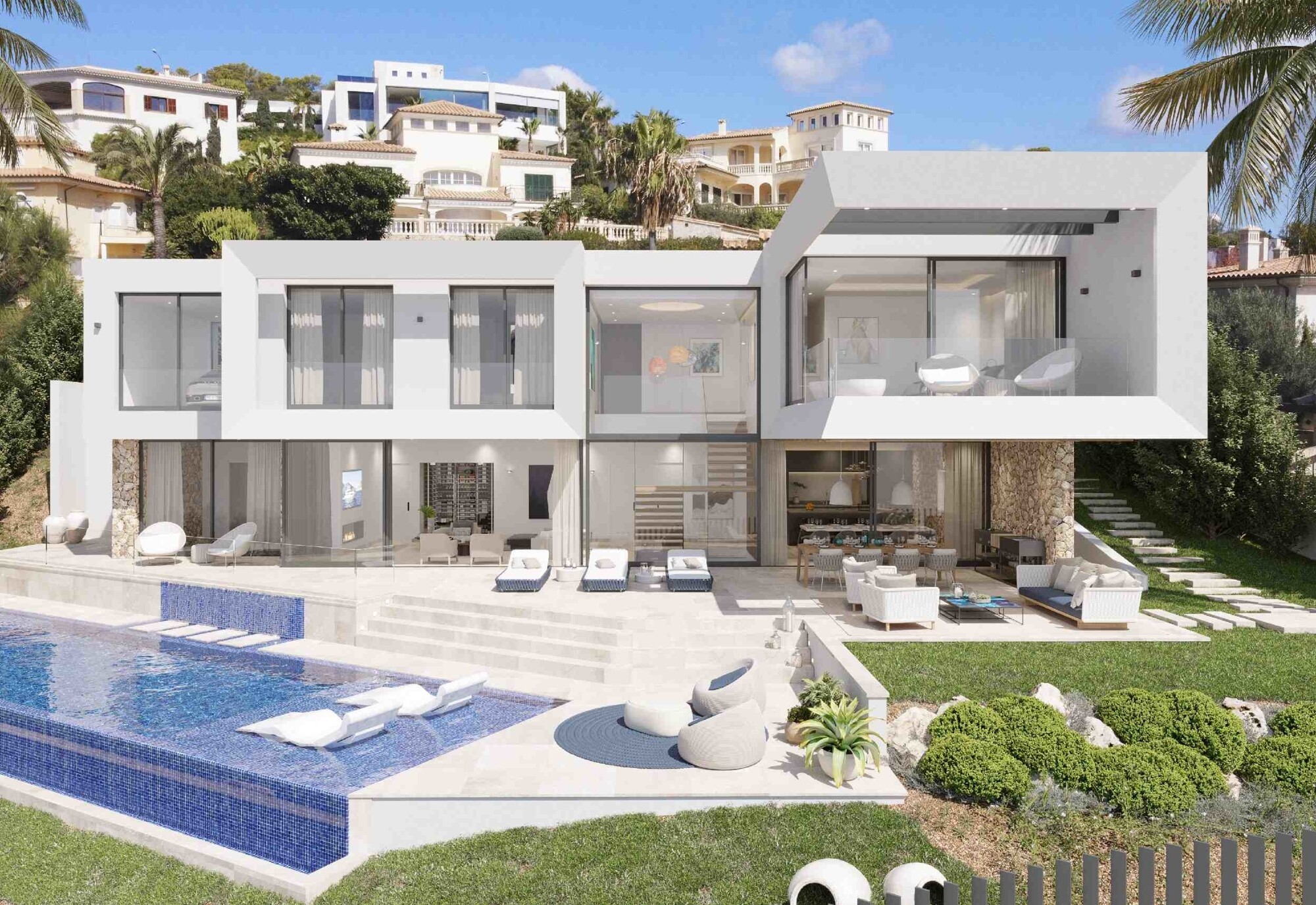 NEW CONSTRUCTION (under construction): Modern luxury villa with dream sea view