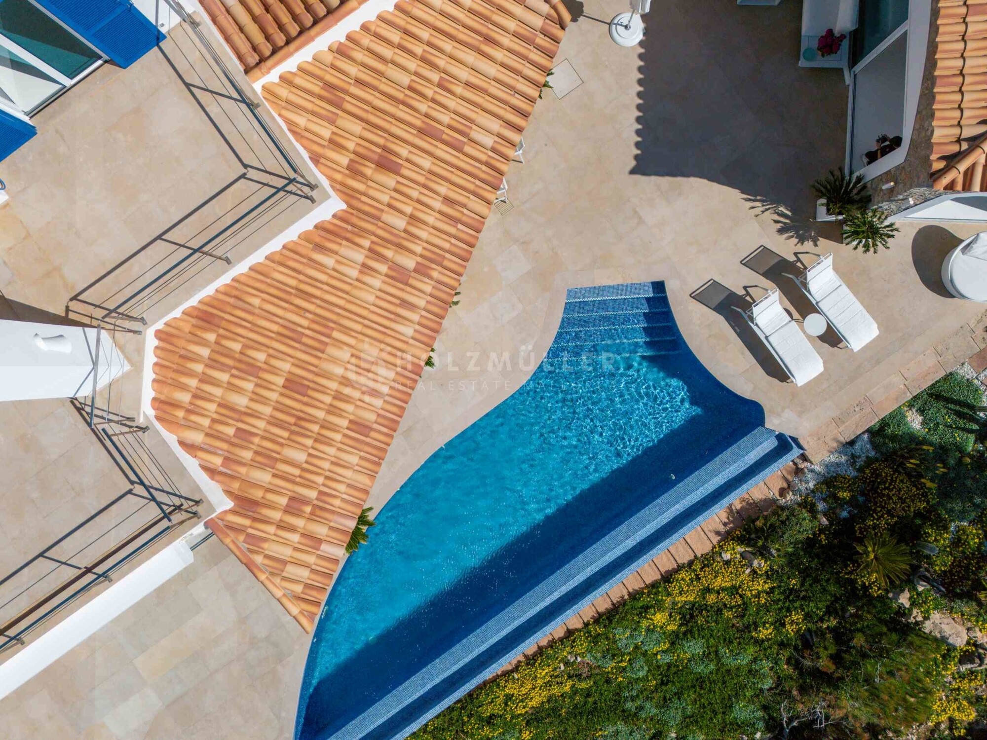 Villa in erster Meereslinie mit Blick auf die Insel Dragonera