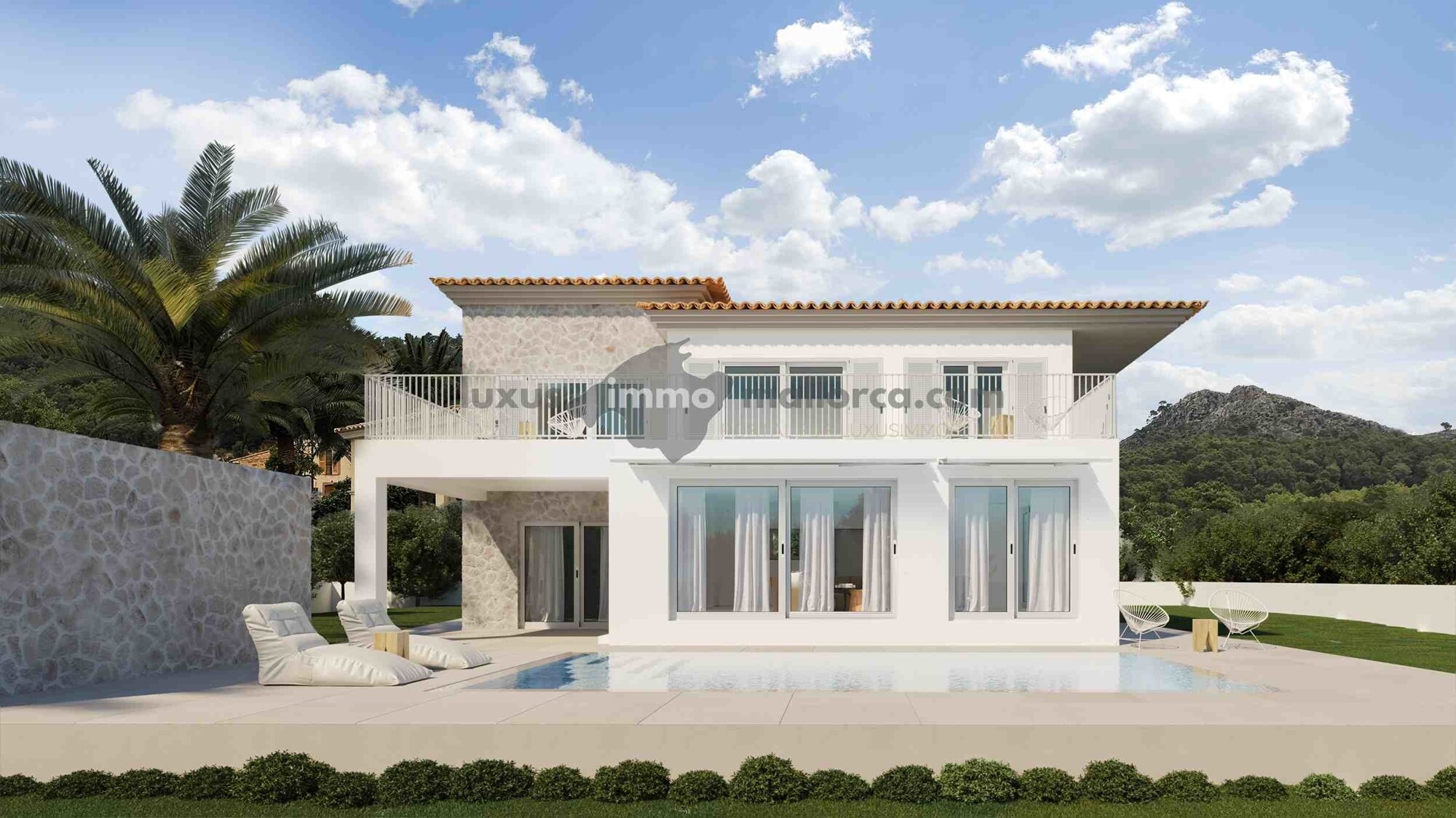 Renovated villa with swimming pool on the edge of the village