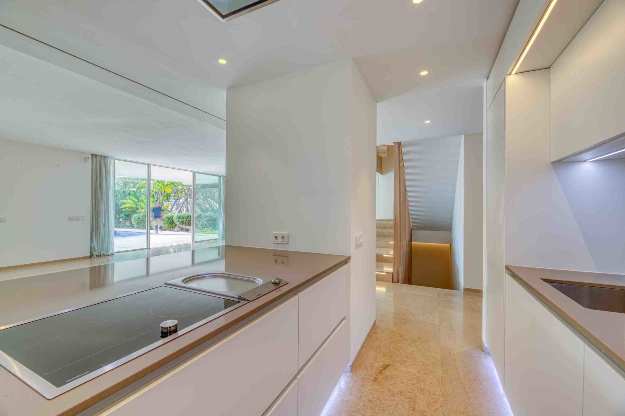 Modern villa with private pool in luxury residence