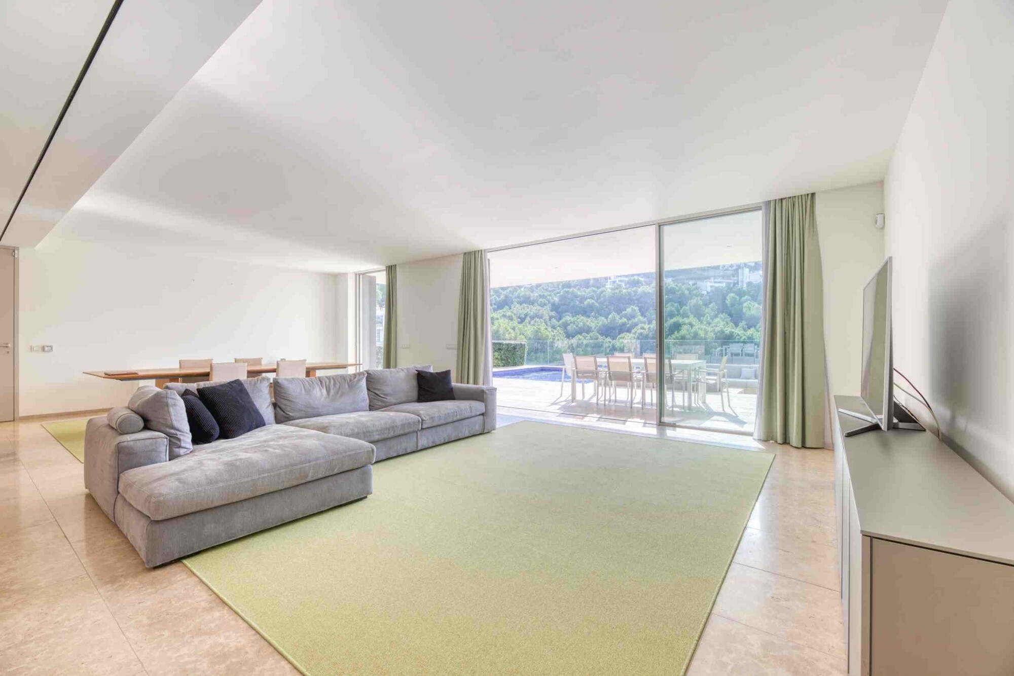 Modern villa with private pool in luxury residence