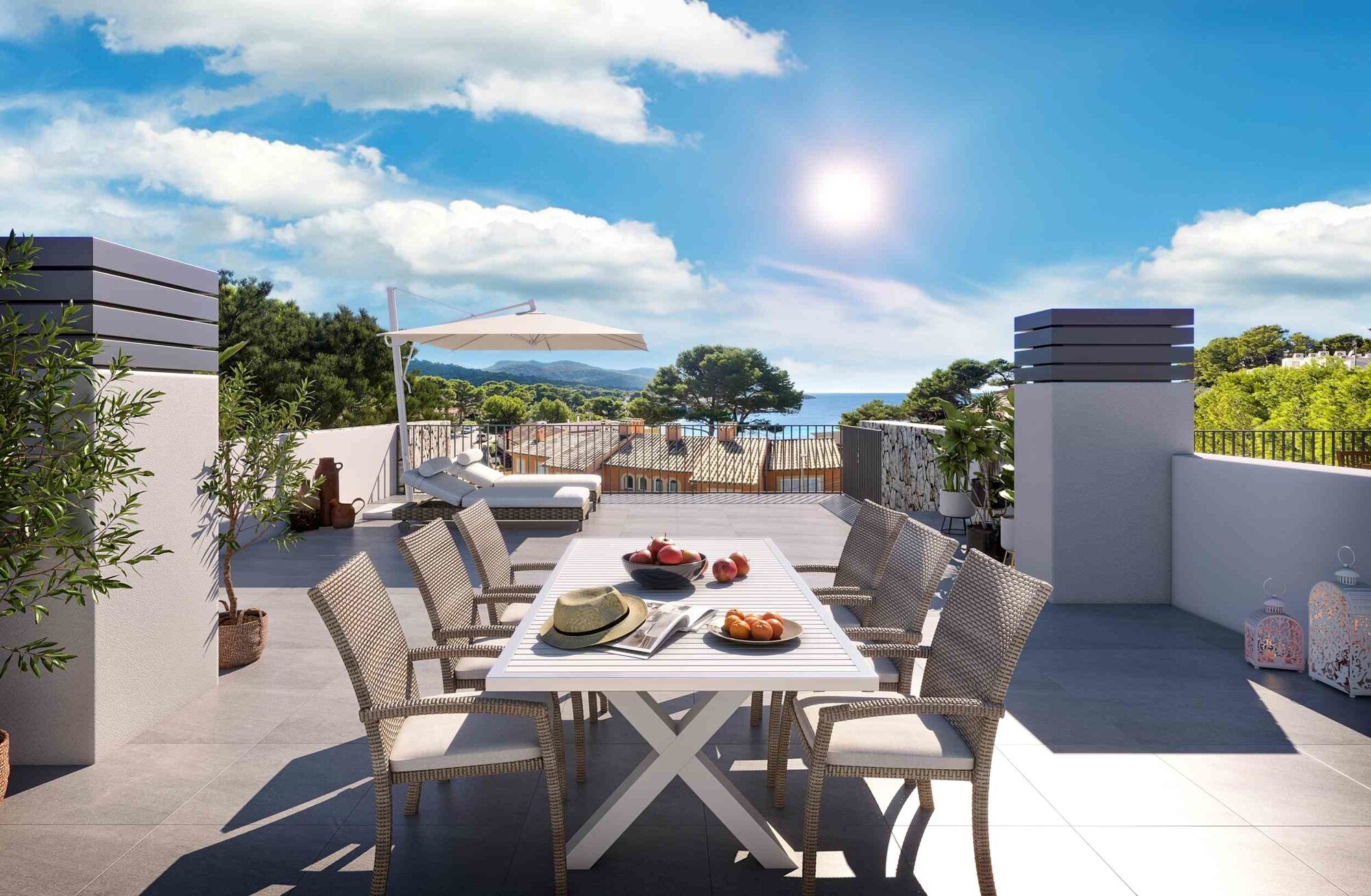 Neubau (im Bau): Apartment mit Garten und Dachterrasse