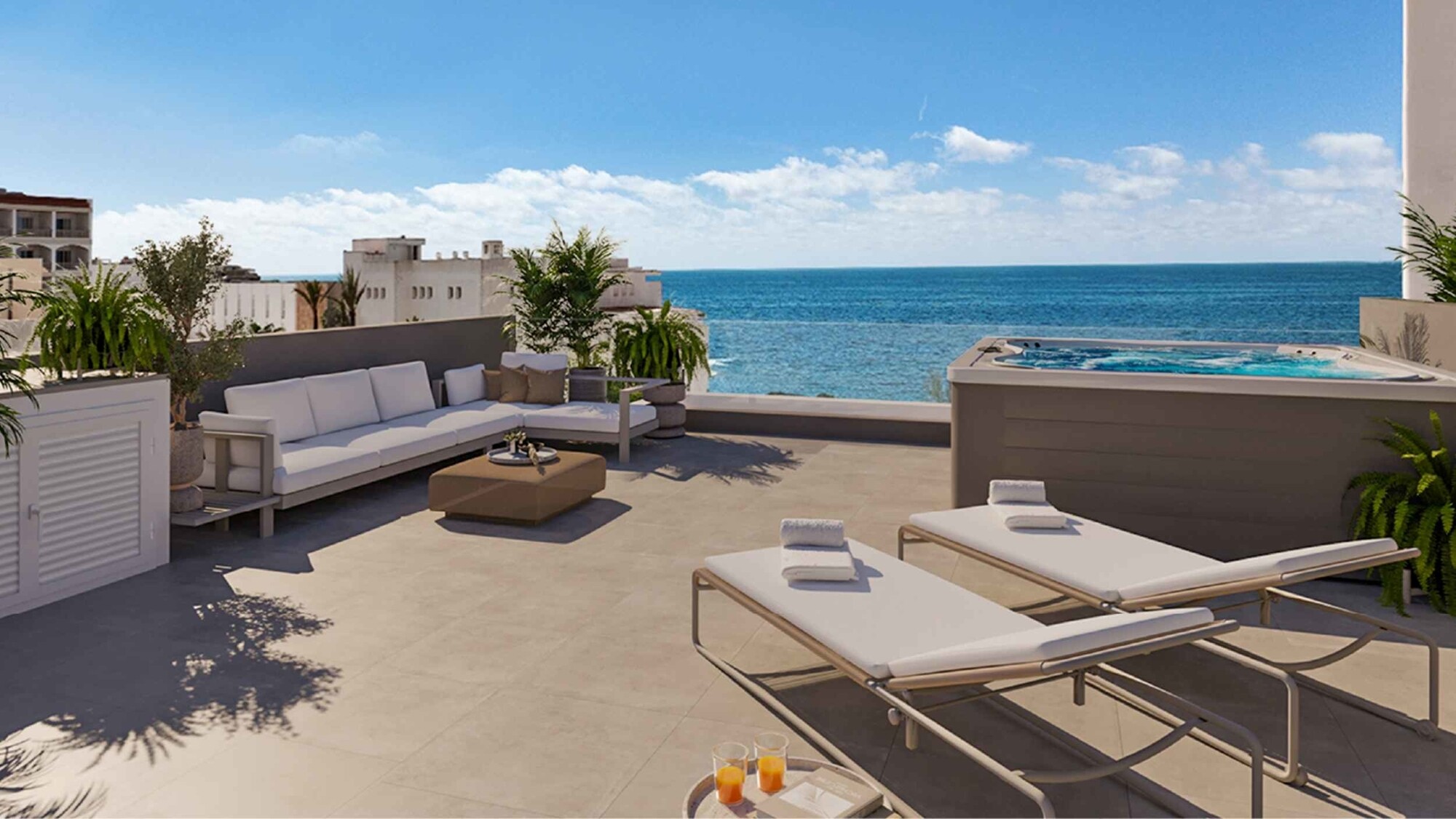 New building (under construction): Penthouse apartment with roof terrace
