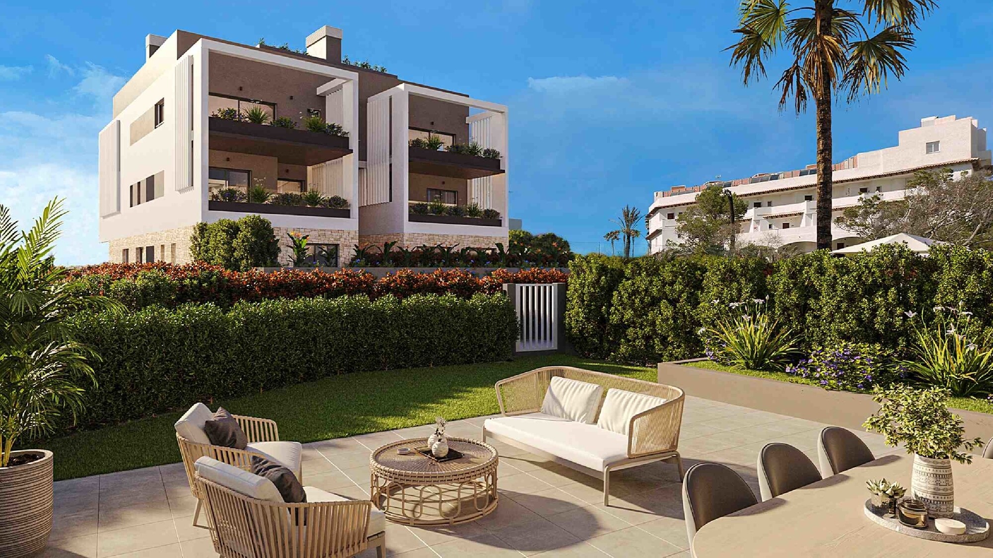 Neubau (im Bau): Duplex Apartment mit großem Garten