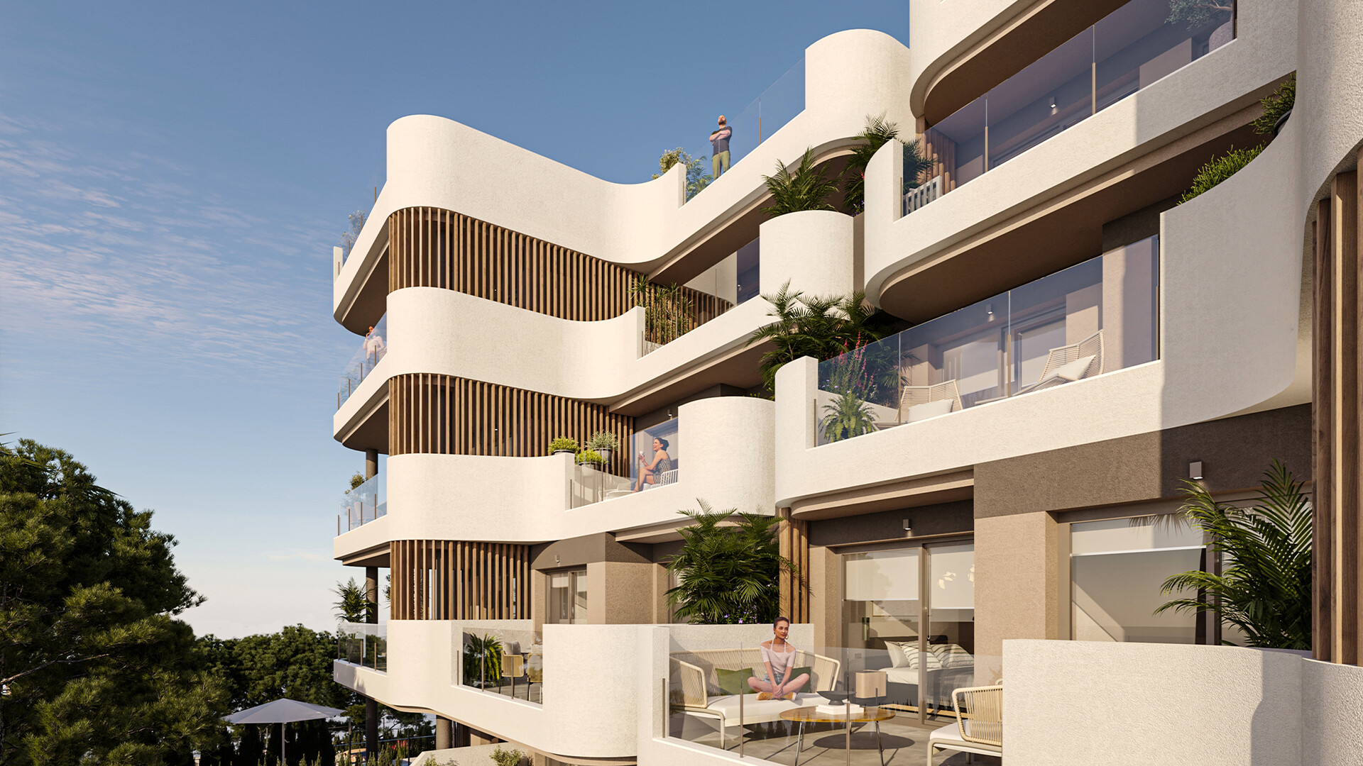 Neubau (im Bau): Garten-Apartment mit Privatpool (optional)