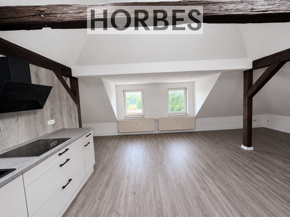 Wohnzimmer mit Küche andere Seite