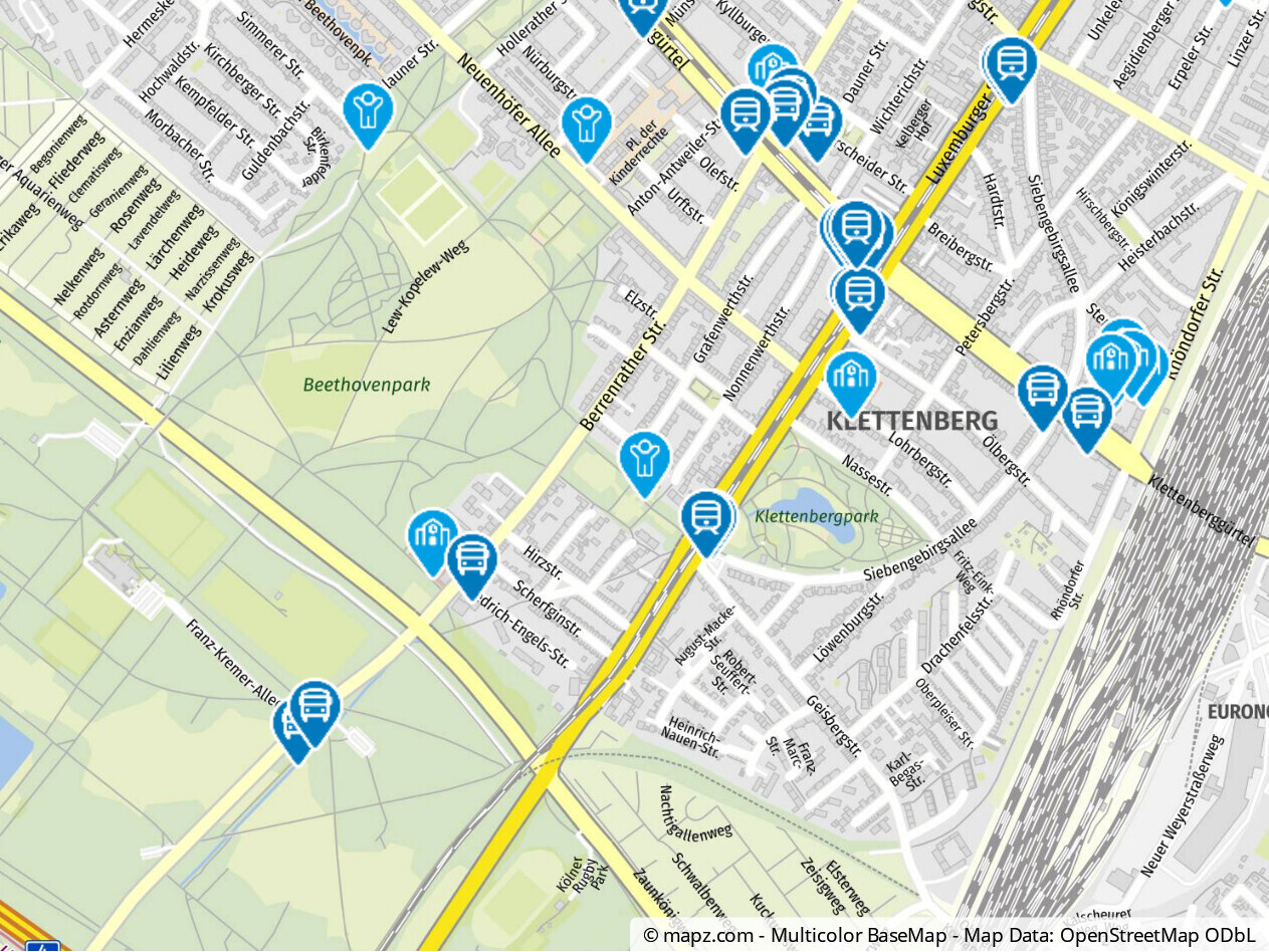 Geolyzer Kartenausschnitt