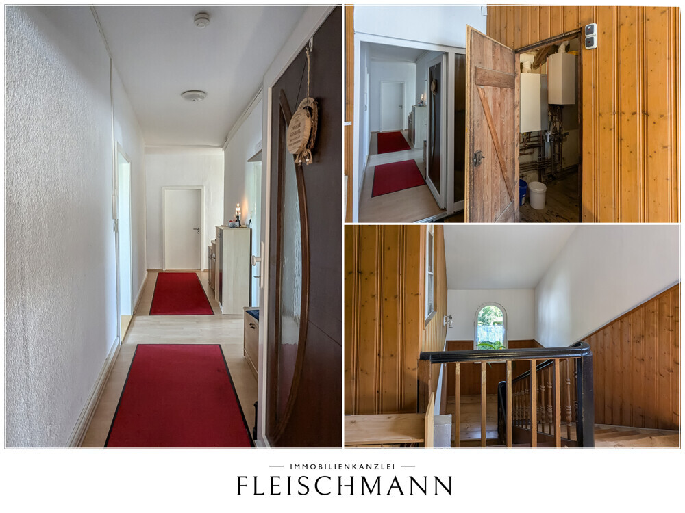 Treppenhaus und Flur Dachgeschoss