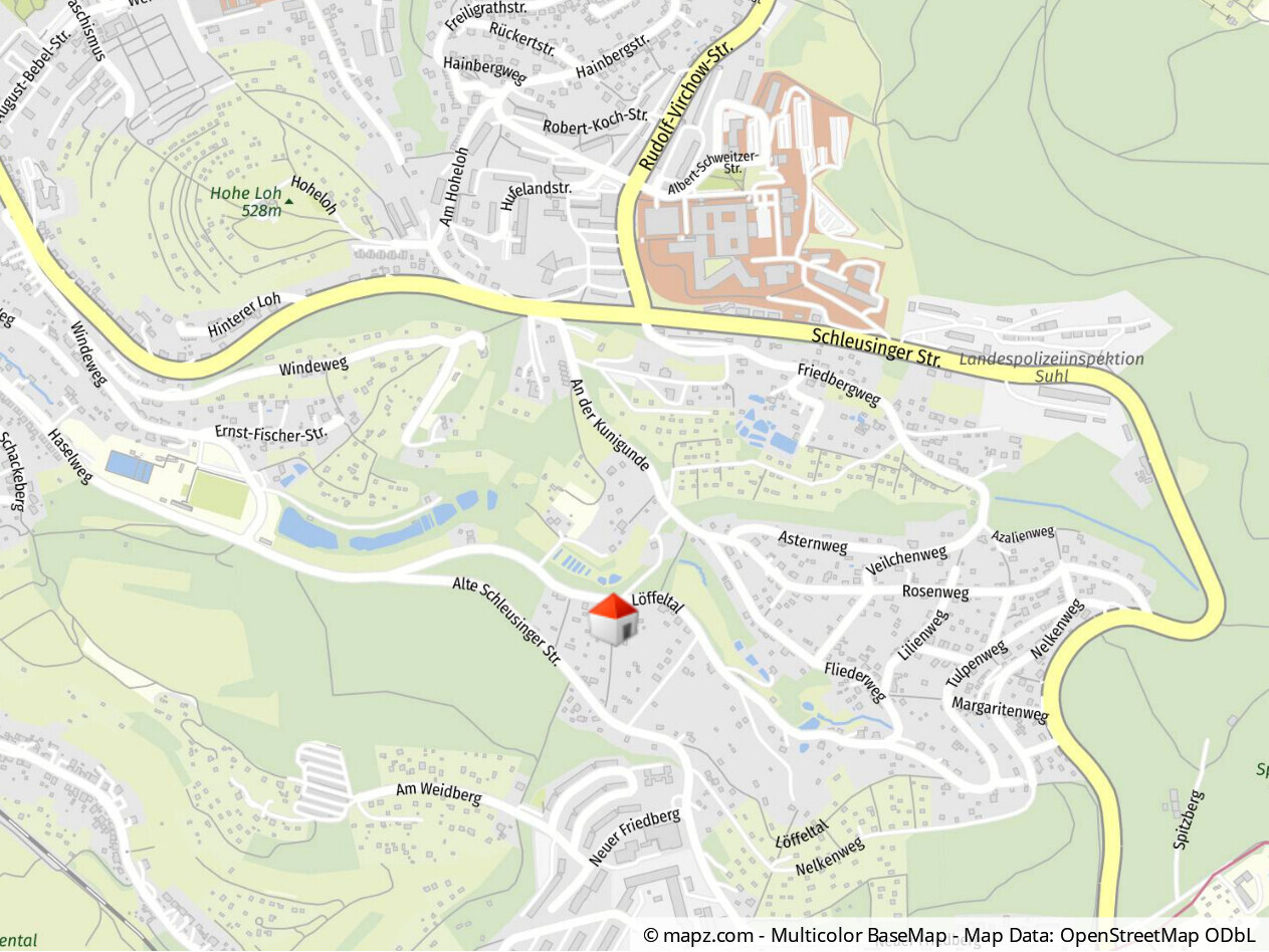 Geolyzer Kartenausschnitt