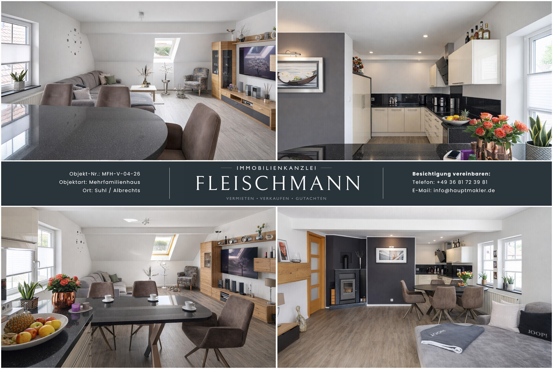Wohnzimmer/Küche DG