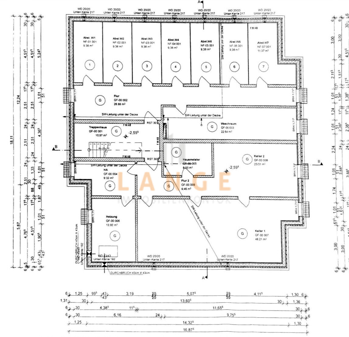 Grundriss Keller