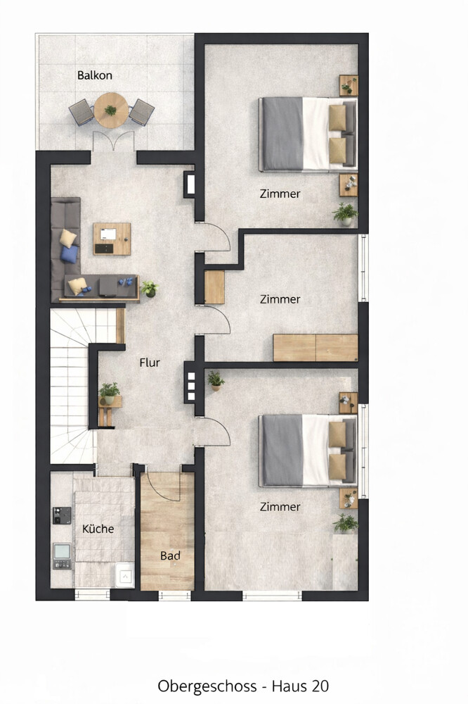 OG Haus 20 möbliert