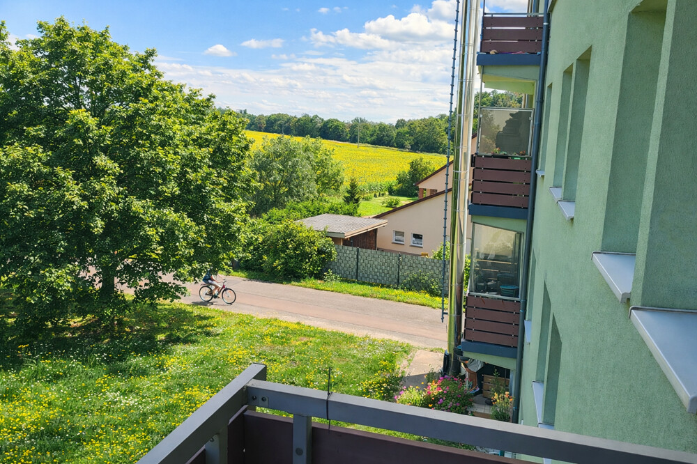Blick vom Balkon