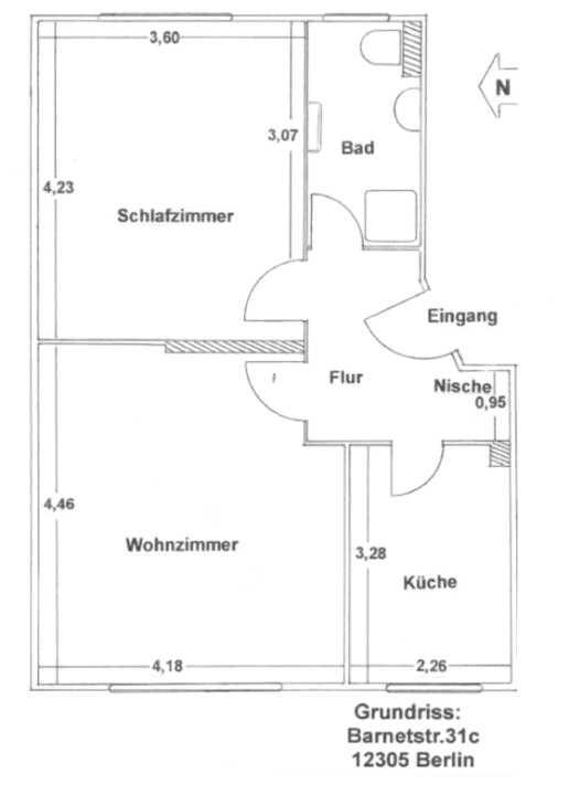 Grundriss Barnetstraße