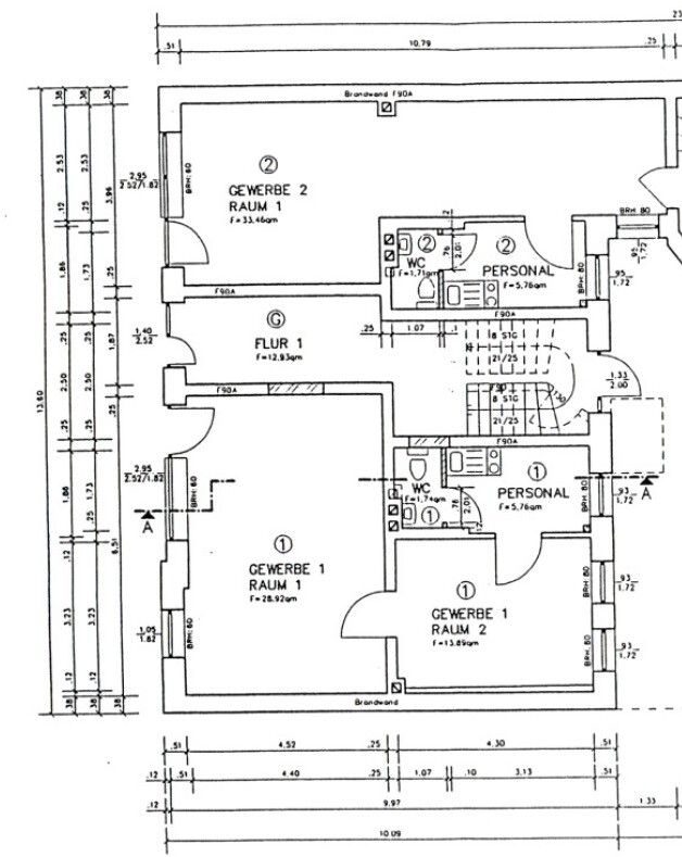 Grundriss WE 1 und WE 2
