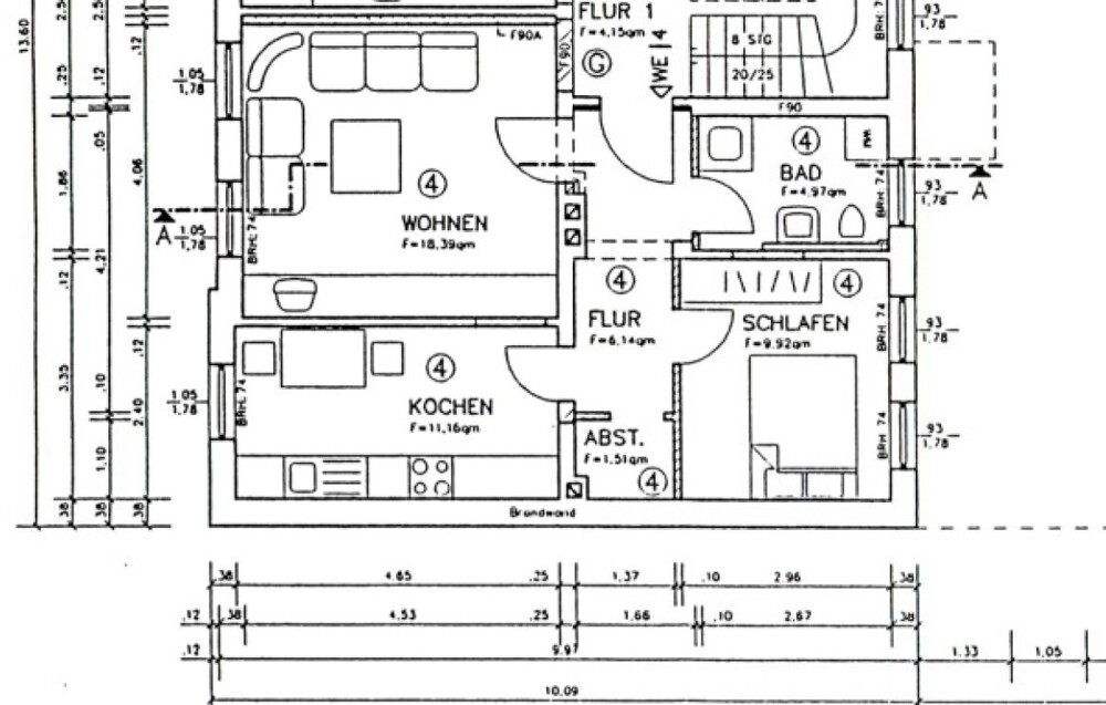 Grundriss WE 4