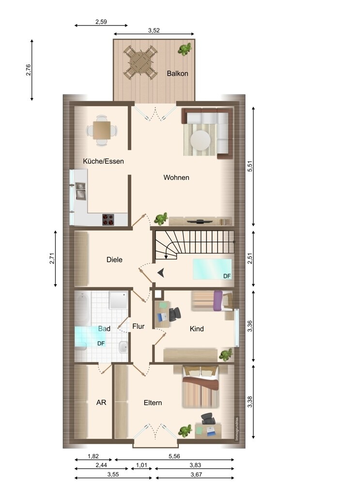 Grundriss Bornhagenweg