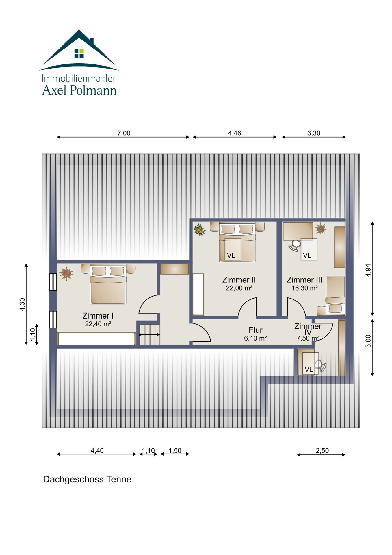 Grundriss Dachgeschoss Tenne