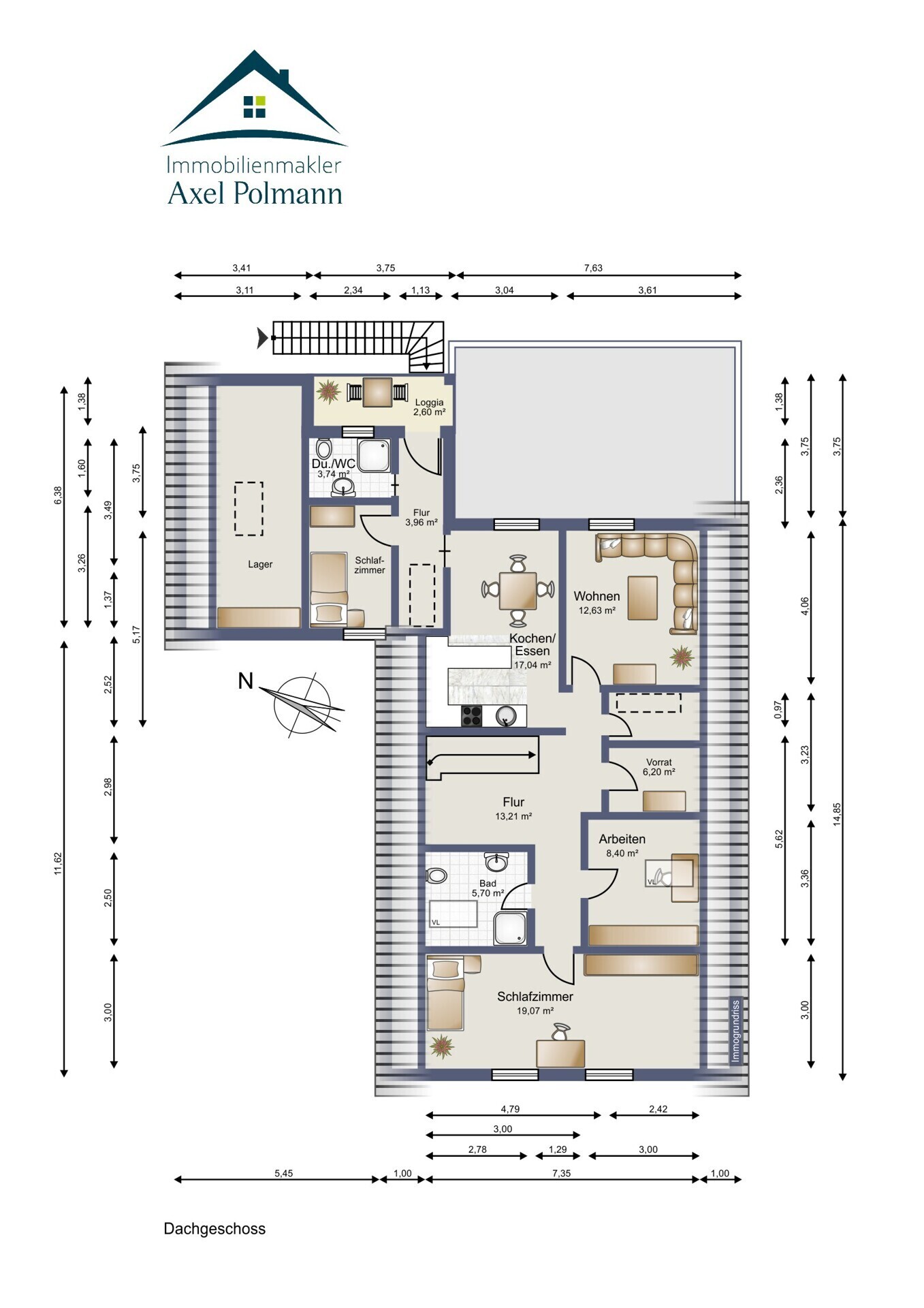 Grundriss Dachgeschoss