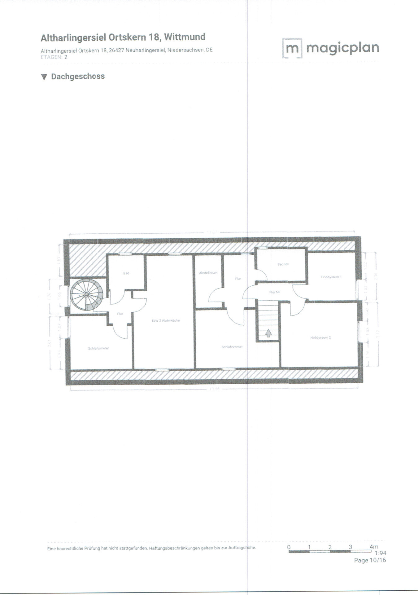 Grundriss Dachgeschoss