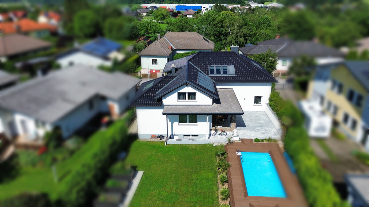 Ansicht Haus und Garten