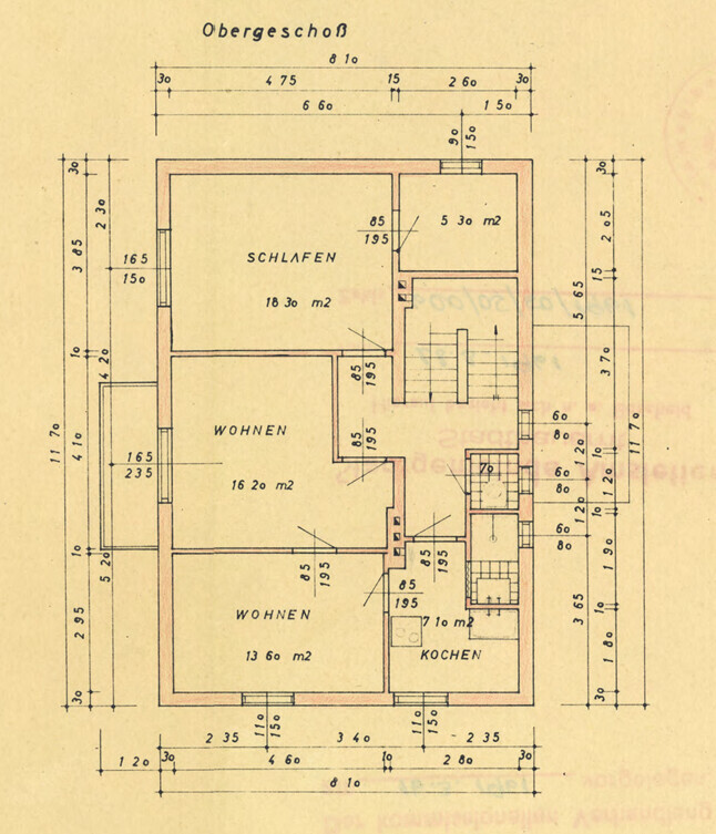Plan Obergeschoss