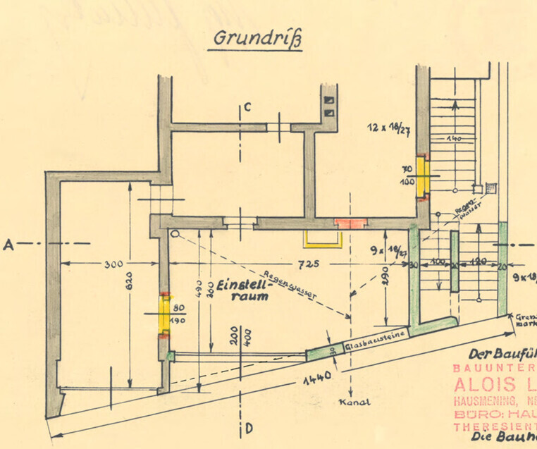 Plan Einstellraum