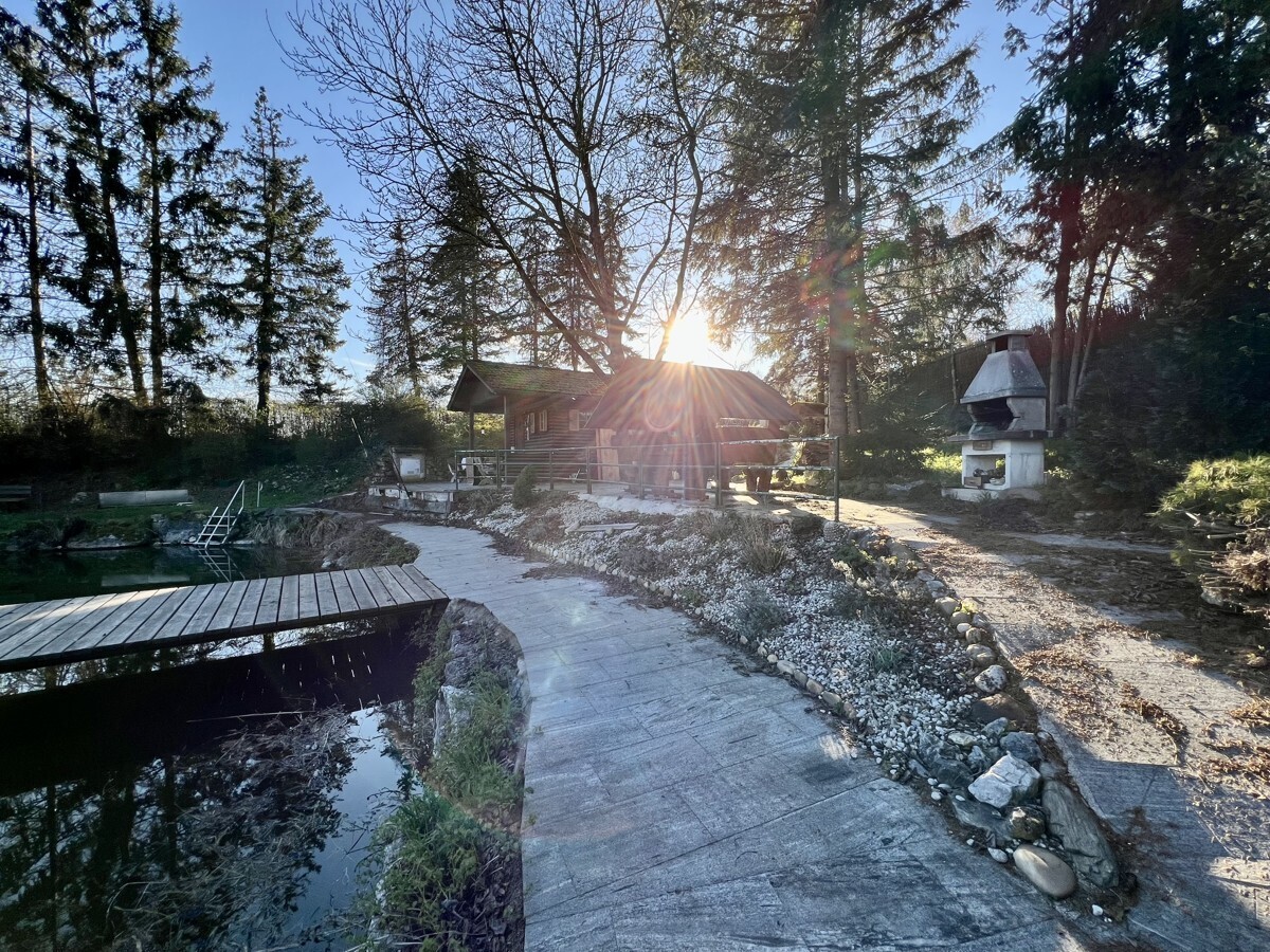 Steg und Pflasterweg