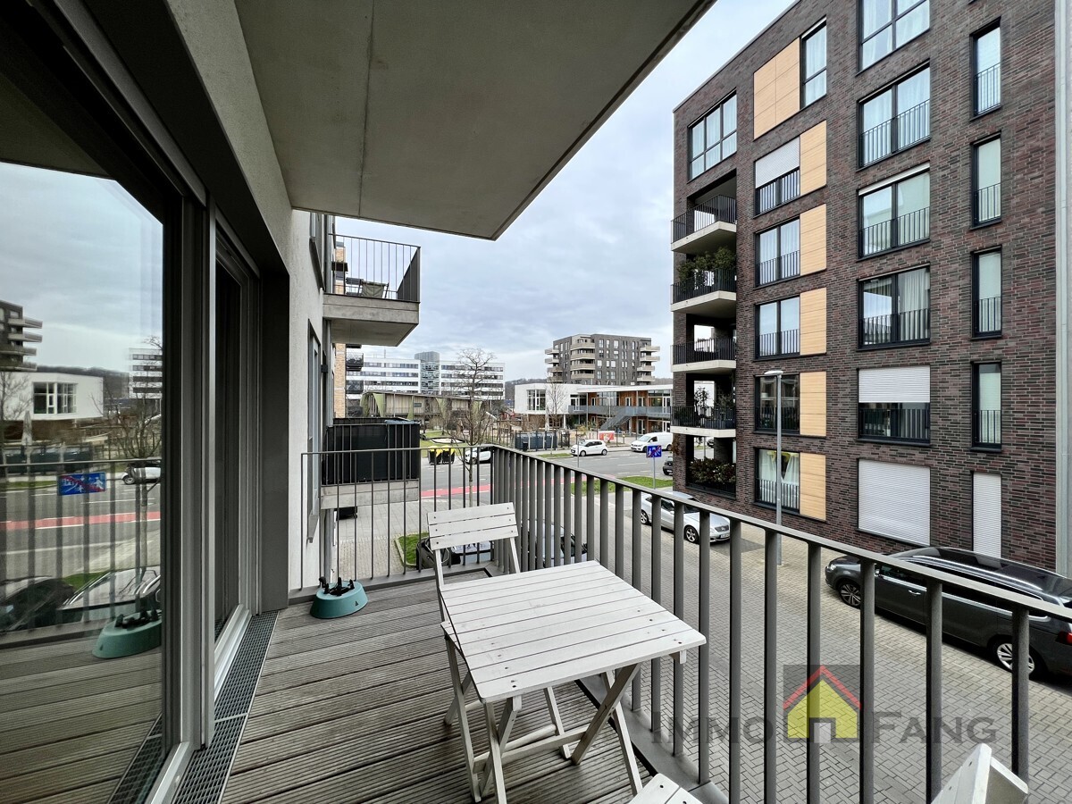 Blick links des Balkons