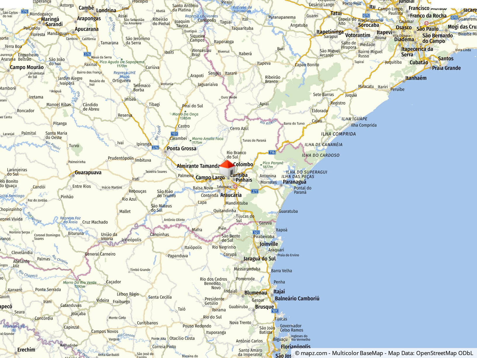 Geolyzer Kartenausschnitt