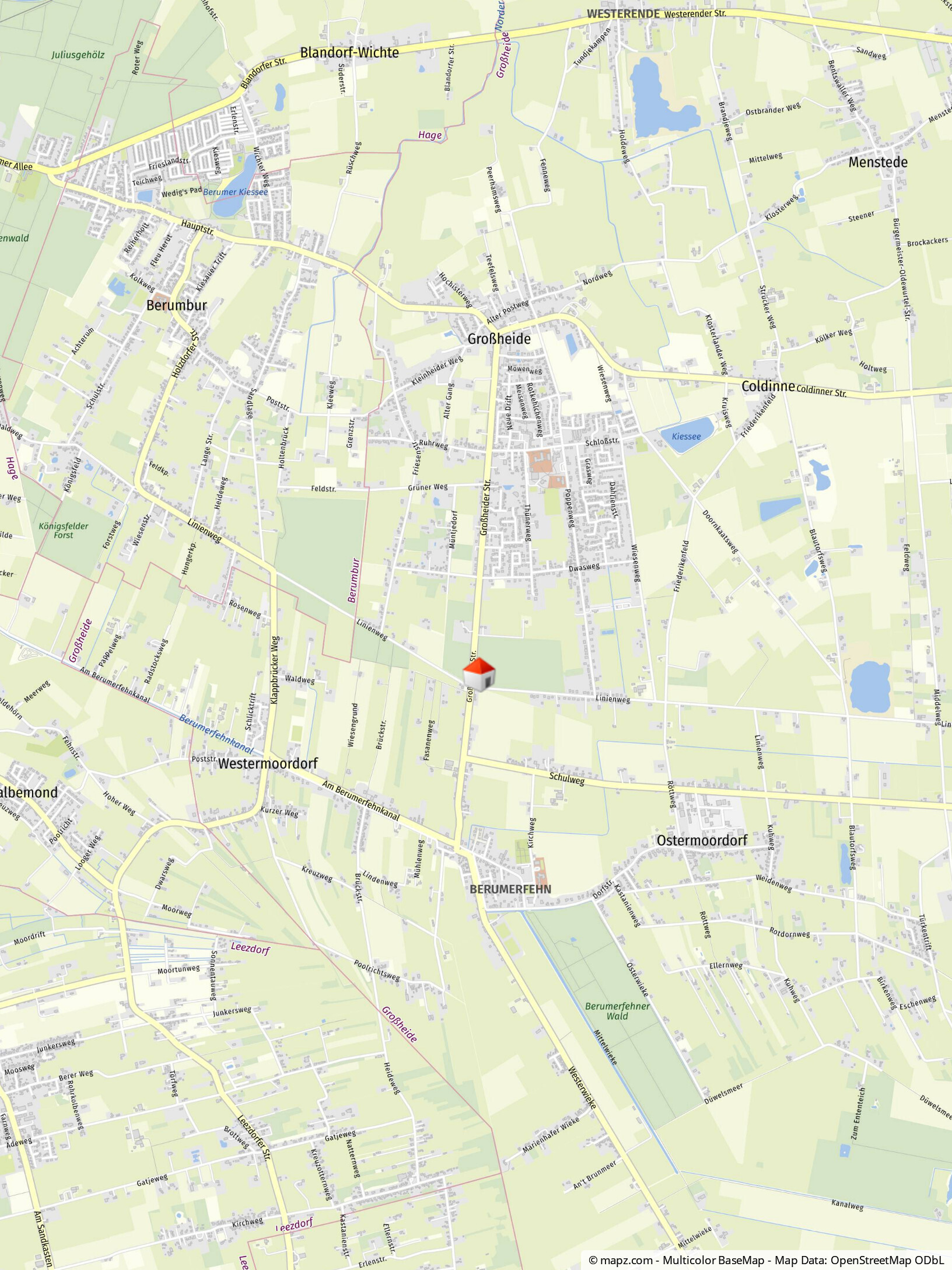 Geolyzer Kartenausschnitt