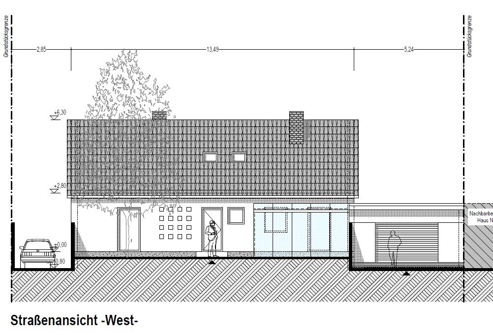 Strassenansicht West