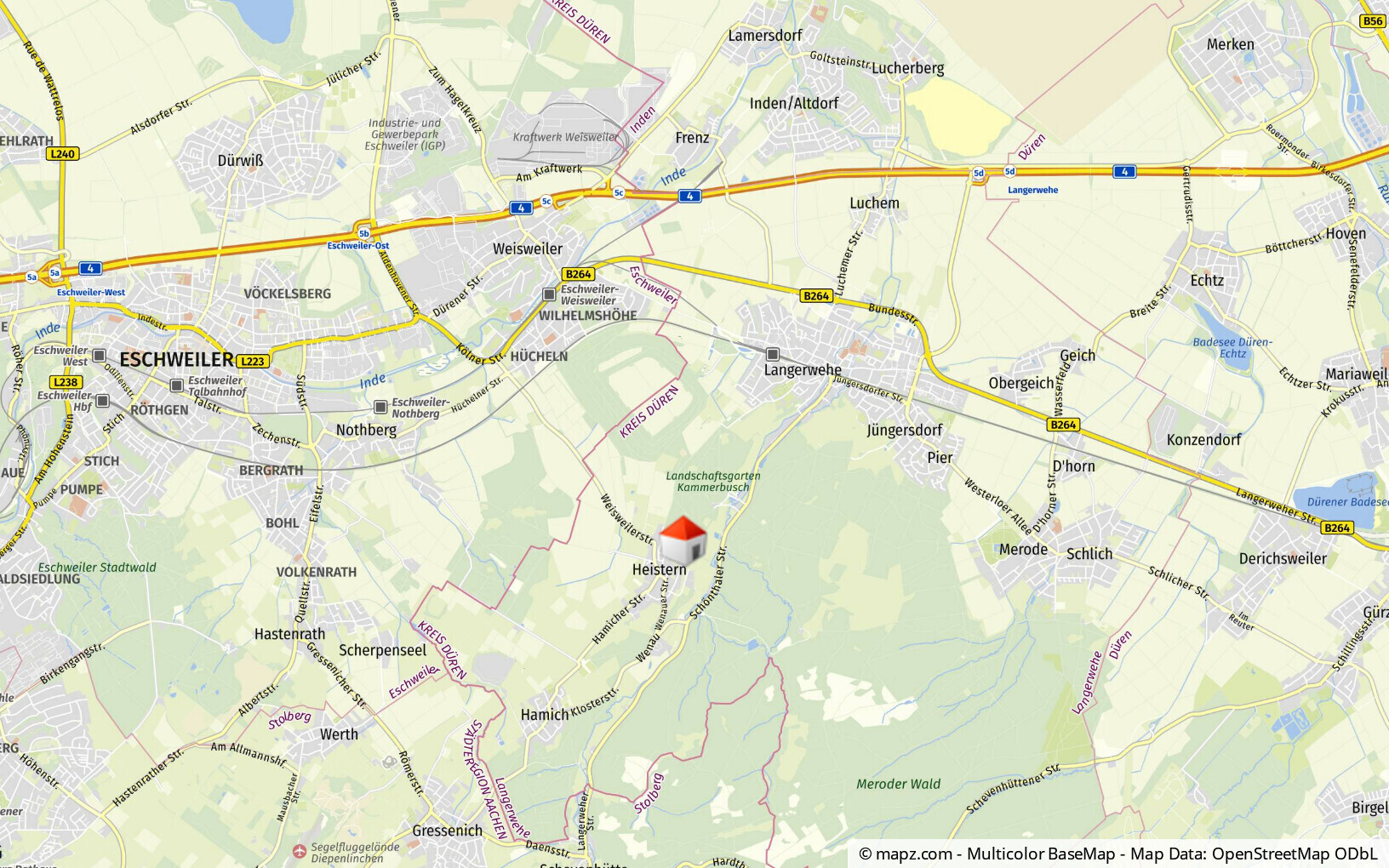 Geolyzer Kartenausschnitt