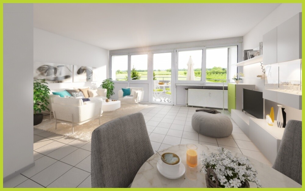 Wohnzimmer Virtuelles Homestaging