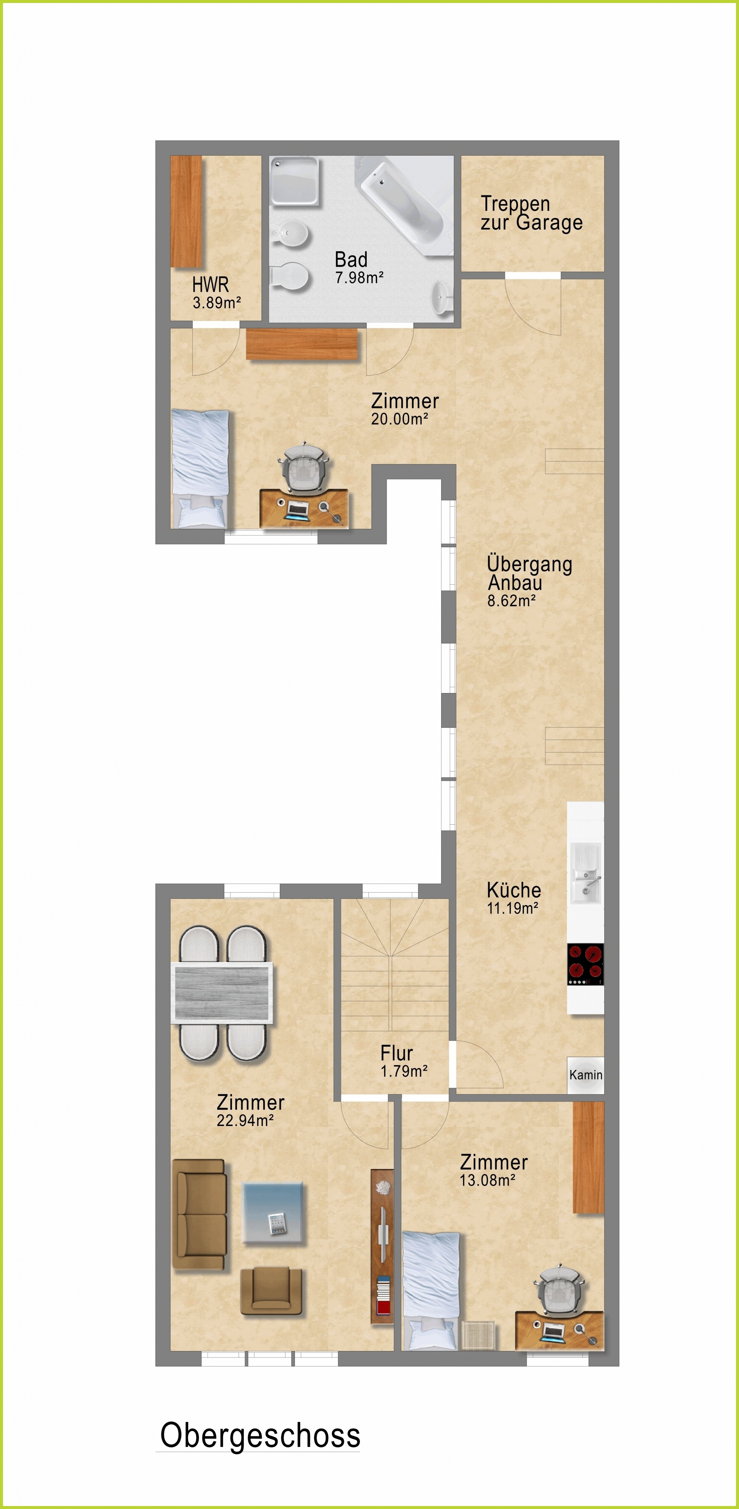 Grundriss Obergeschoss H 18058