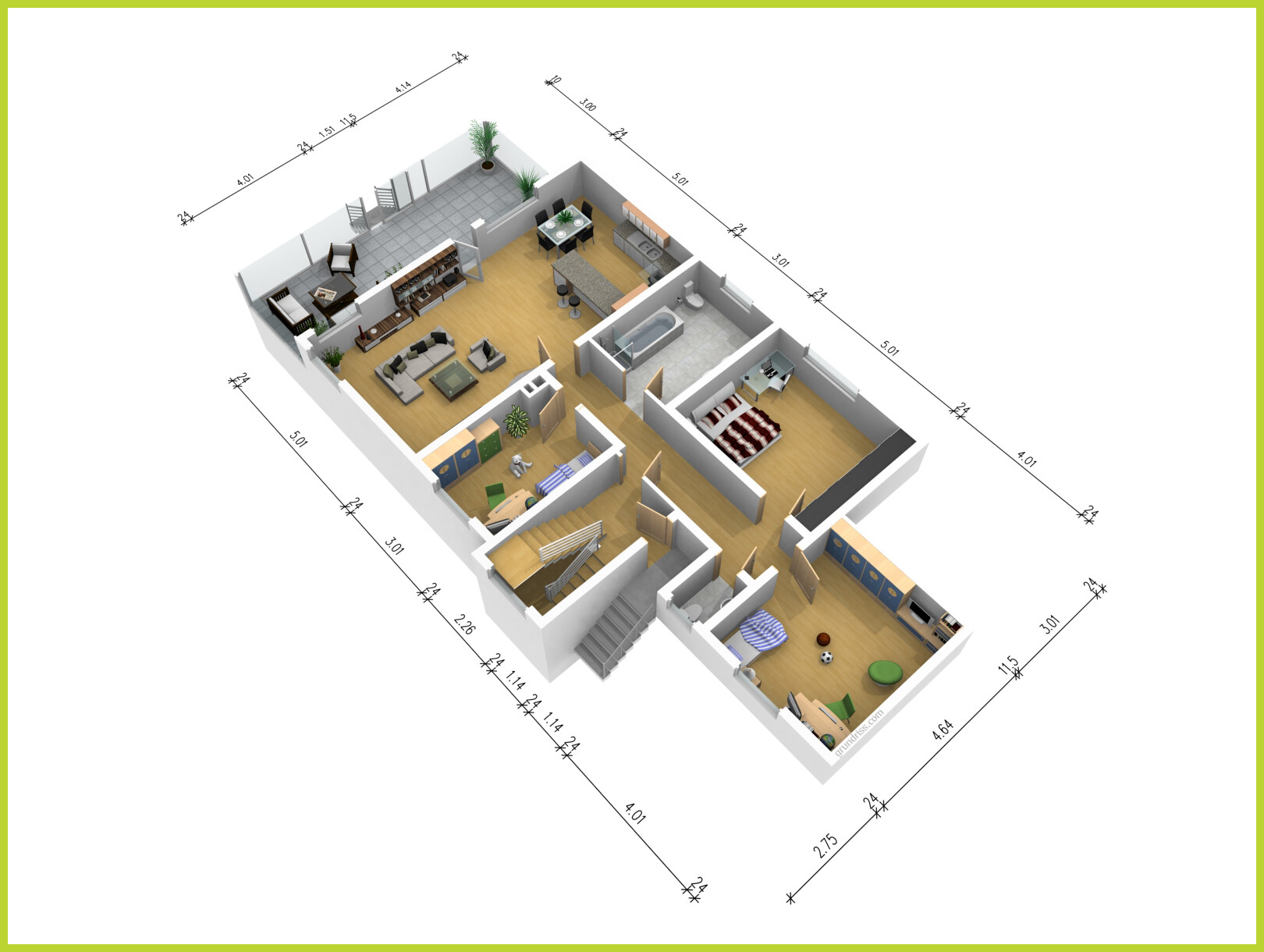 Grundriss Draufsicht W 19089