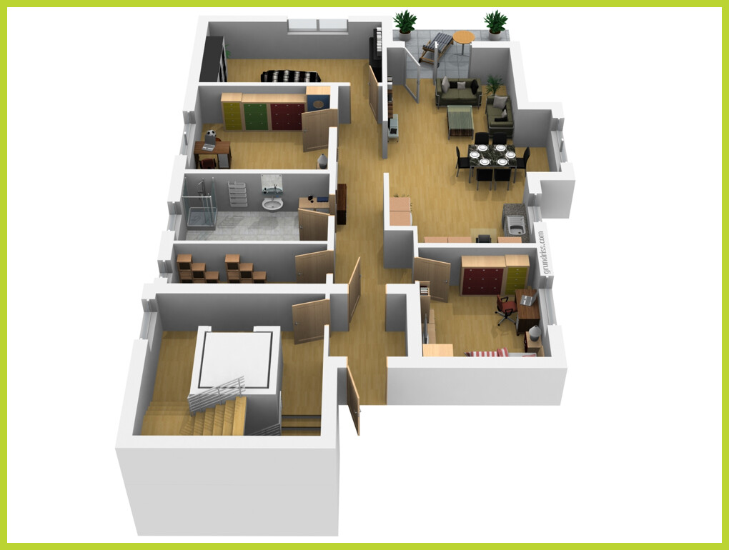 Grundriss Draufsicht W 20201