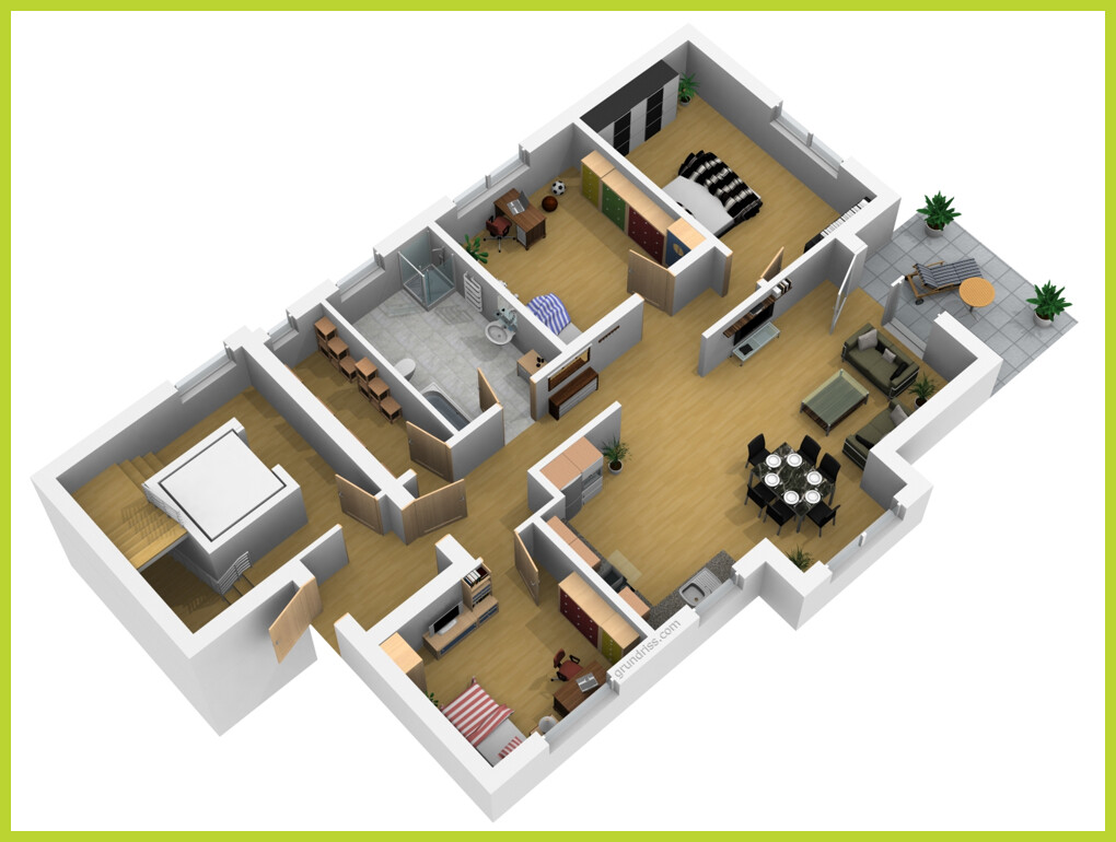 Grundriss Seitenansicht W 20101