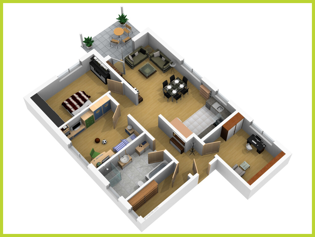 Grundriss Draufsicht W 20102