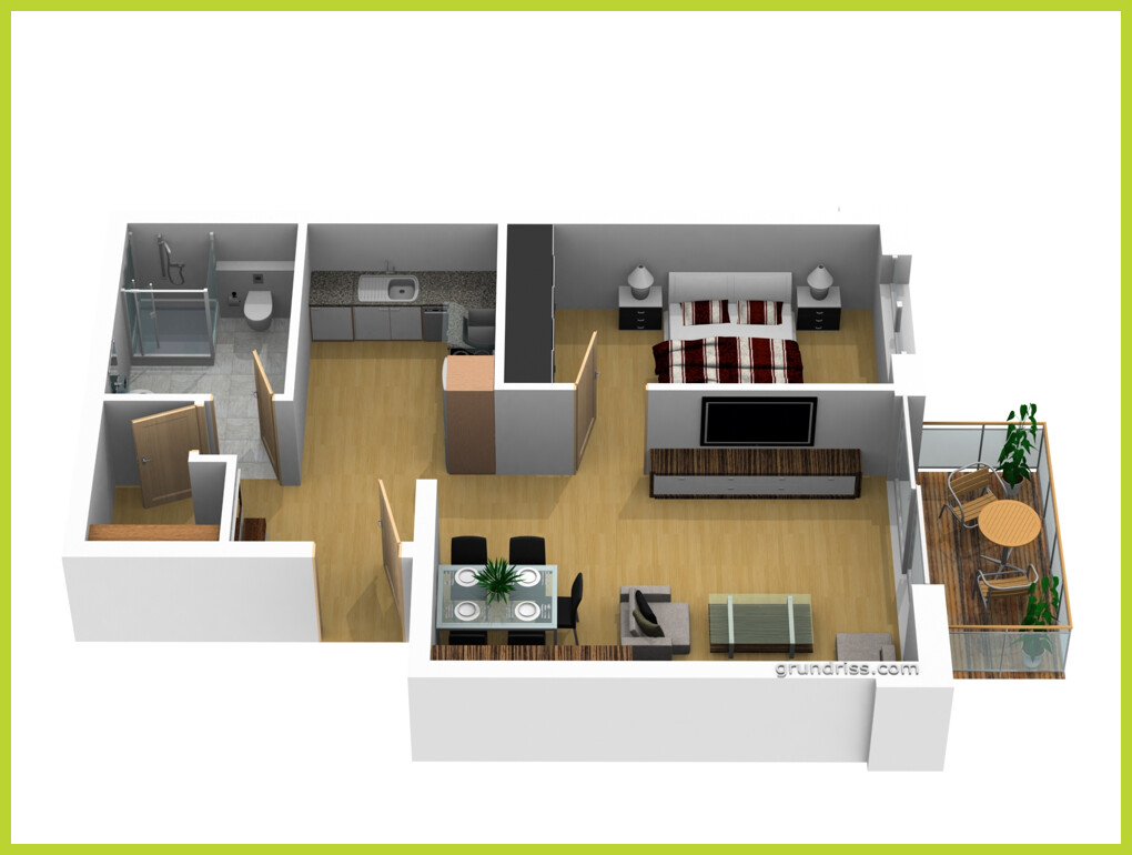 Grundriss Draufsicht W 20109