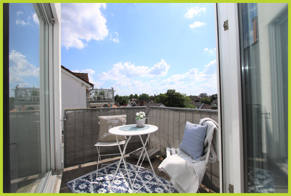 Balkon in Südausrichtung