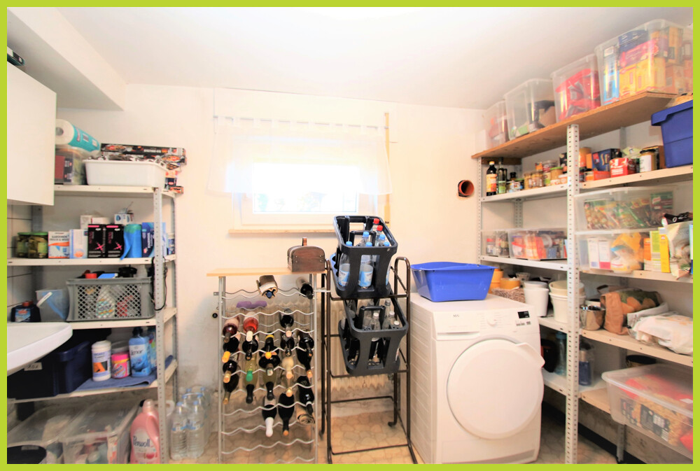 eigener Waschmaschinenraum im Keller