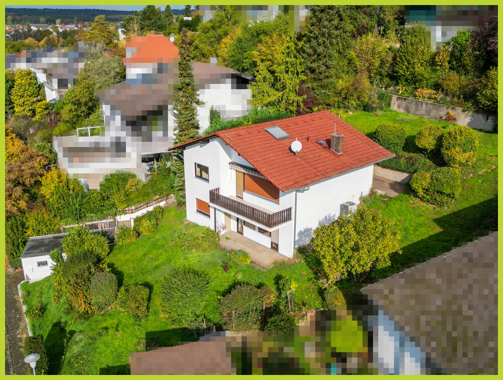 Hausansicht Luftaufnahme
