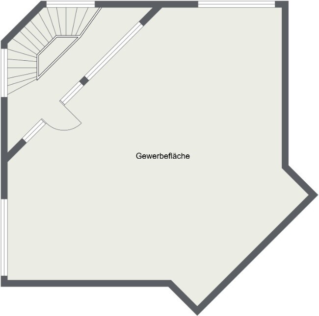Grundriss ohne vorhandene Zwischenwände