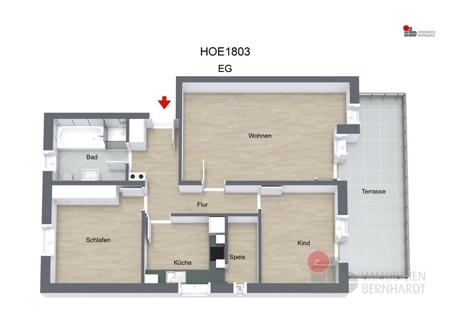 HOE1803 - EG - 3D Floor Plan